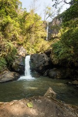 Cachoeira do sul do Brasil em longa exposição