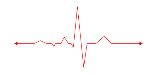 heart beat on monitor