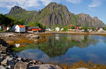 panoramic view of the coast at Svolvaer