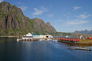 panoramic view of the coast at Svolvaer