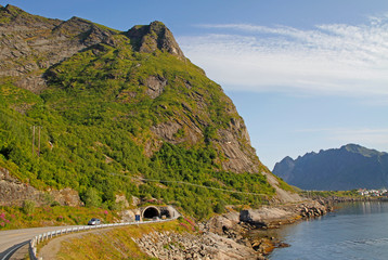 scenic view of the coast at Lofoten islands