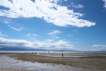  It is the coast of Japan. The place is titibugahama in Kagawa - obrazy, fototapety, plakaty