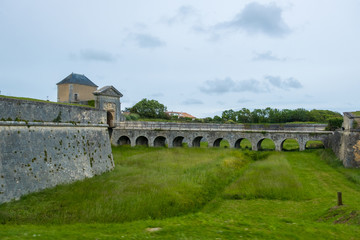Fototapeta na wymiar Fortifying Saint Martin de Re on Ile de Re island in France