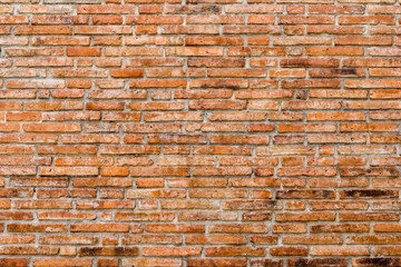 old red brick wall texture background