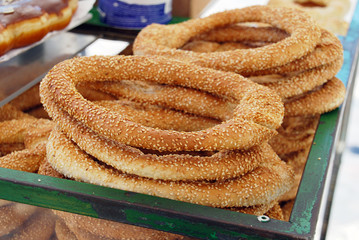 food snack  in Greek  bakery breakfast