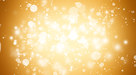 Abstract hot blurred with circle light on orange backdrop is motion background. Summer background...