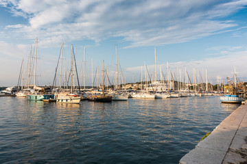 Fototapeta na wymiar Segelboot Hafen
