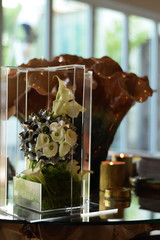 Ornamental plants and flowers in elegant surroundings