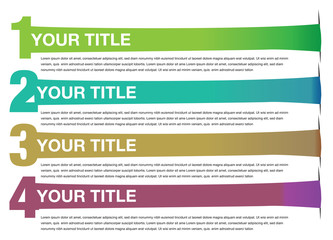 Stretched Banners Vector Background Design