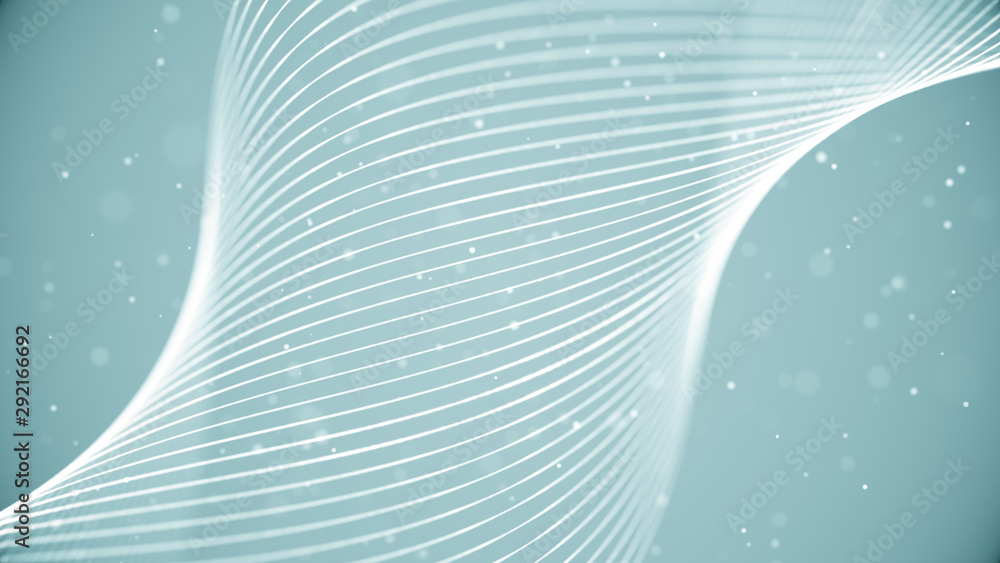 Poster digital curve abstract background. futuristic spiral rotating in a cyber space. twisted surface with