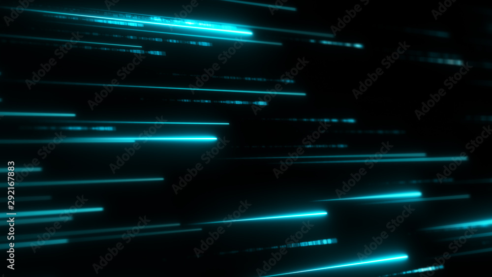 Aufkleber neon stripes. glitter particles. information flow. digital space. system information. futuristic des