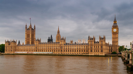 Fototapeta na wymiar Houses of Parliament, and Big Ben