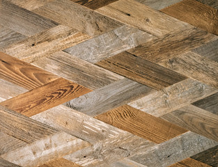 Rhomb decorative wooden plank. Textured wooden pattern