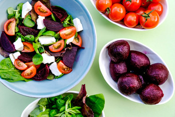 Healthy Beetroot and Feta Cheese Salad