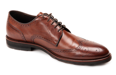 Beautiful shoes for male fashion with on white