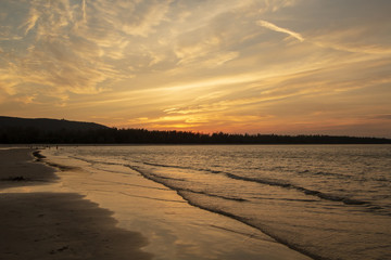 Obraz premium Beach, evening sea in Thailand