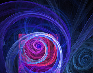 fractal on black