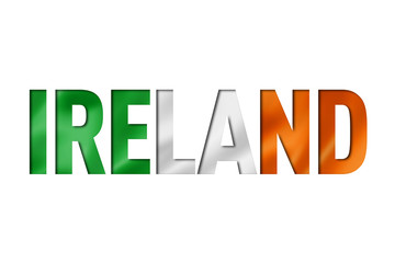 Irish flag text font
