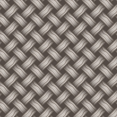 repeating wicker weave style background gray, vector format