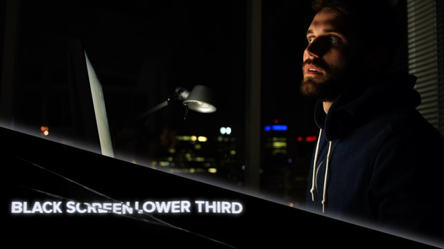 Black Screen Lower Third