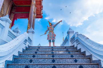 Khon is art culture Thailand Dancing in masked Tos-sa-kan showed literature Ramayana. Khon is...