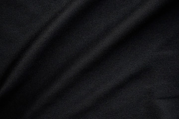 Fototapeta na wymiar Abstract black fabric cloth texture background