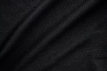 Foto op Plexiglas Abstract black fabric cloth texture background © Piman Khrutmuang