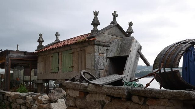 old granary on the fishing village of Combarro