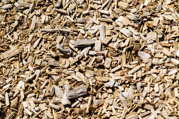 Wood chips texture from a playground