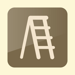 Ladder, stepladder, stair flat vector icon