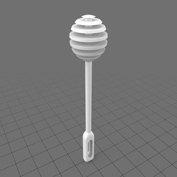 Plastic honey dipper