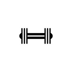 Dumbbell icon. Body building tool symbol