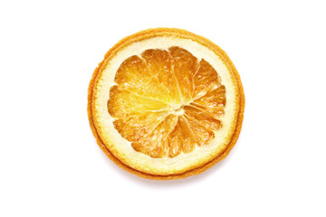 Dried orange fruits isolated on a white background