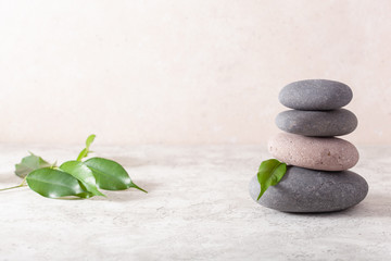 Fototapeta na wymiar spa stones massage relax treatment