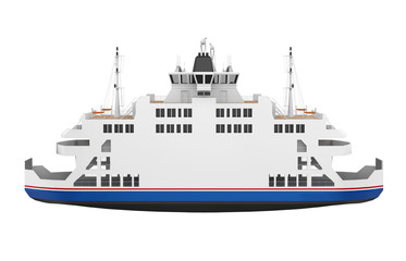 Obraz premium Passenger Ferry Boat Isolated