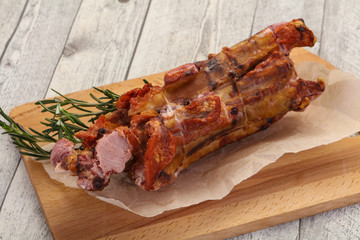 Smoked pork ribs