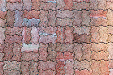 Patio ground brick background texture