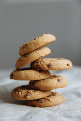 cookies on light tablecloth