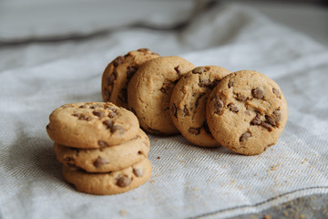 cookies on light tablecloth