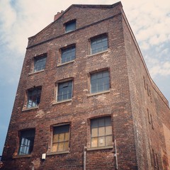windows of an old building