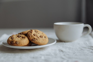 cookies on the white plate