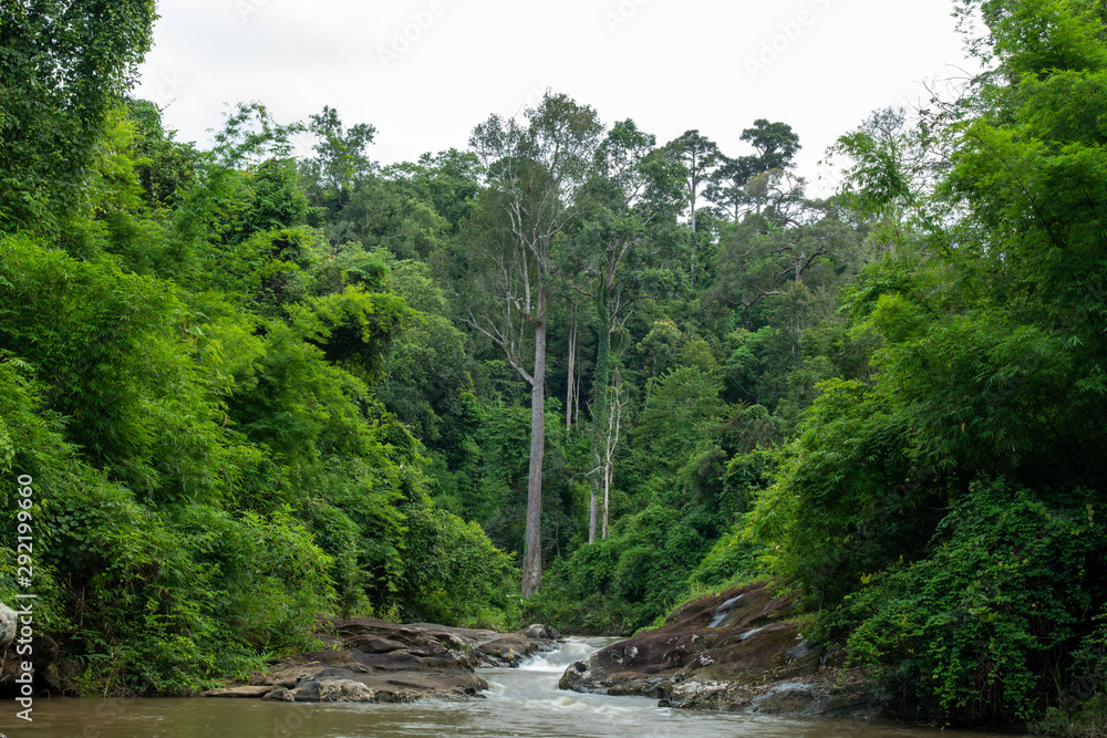 Wall mural chat trakan national park waterfall is a national park located in phitsanulok province of thailand