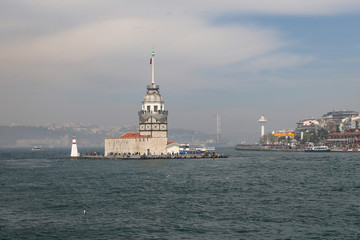 Maidens Tower in Istanbul, Turkey