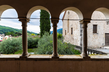 The abbey of Santa Maria in the village of Follina / Trevigiani hills