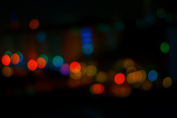 Abstract background with bokeh defocused lights and shadow
