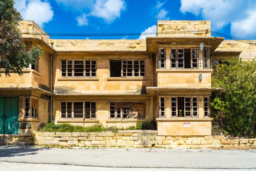 Derelict building on Manoel Island, Malta