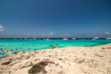 Fototapeta na wymiar The paradise with name Island Formentera