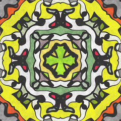 Abstract  cartoon kaleidoscope