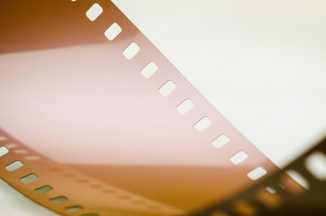 Glossy film 35mm close-up abstract