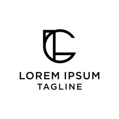 initial letter logo CL, LC logo template